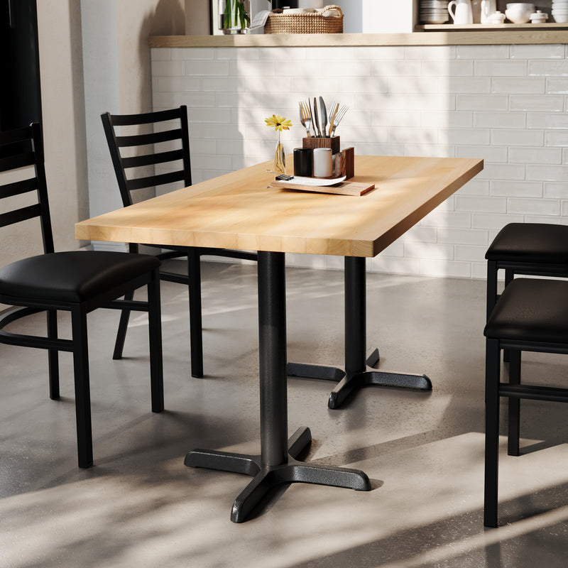 NAT 30x60 Table/BK 22x22 Base