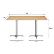 NAT 30x60 Table/SIL 22x22 Base