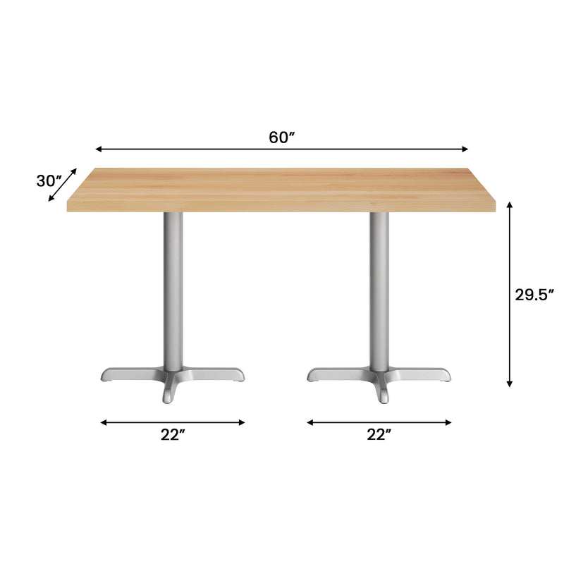 NAT 30x60 Table/SIL 22x22 Base