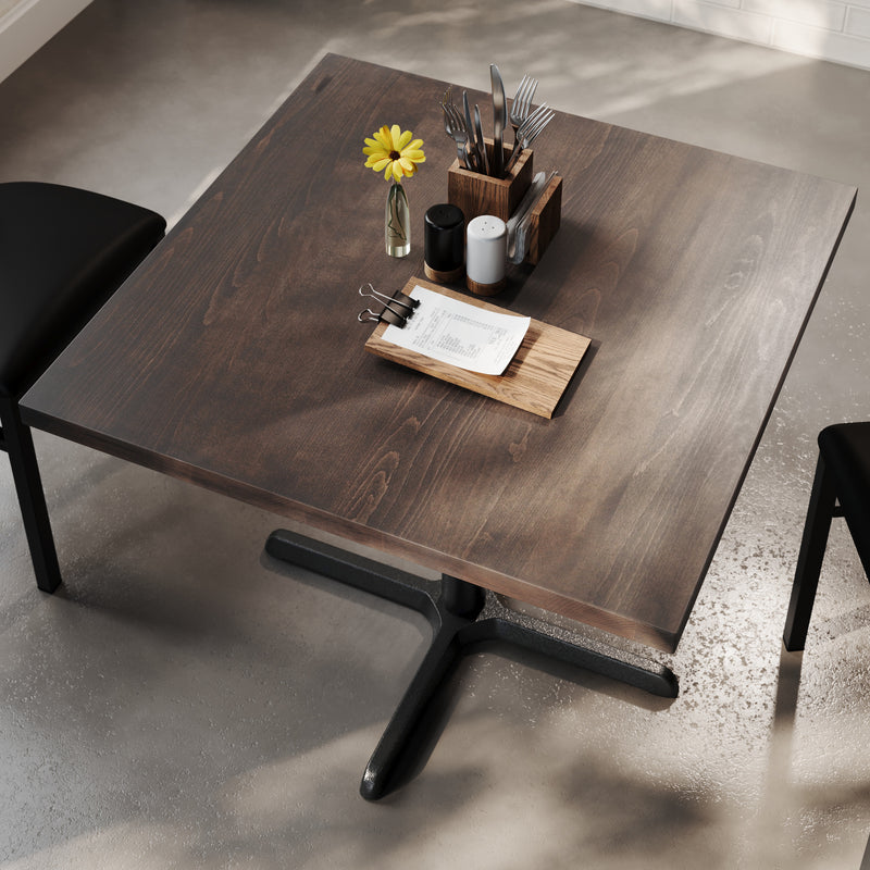 BR 36" SQ Table-30x30 BK Base