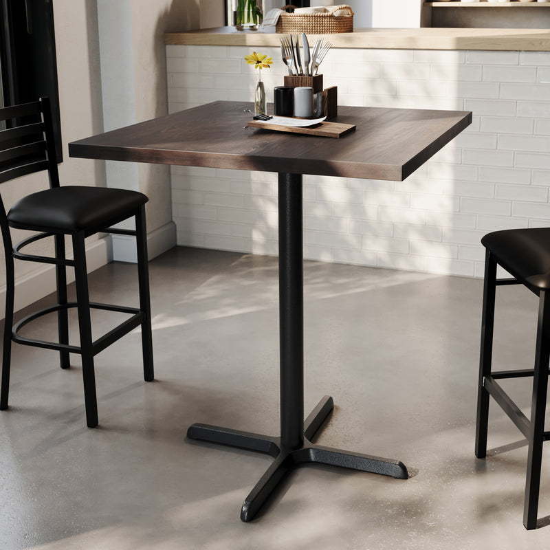 BR 36" SQ Table-30x30 Bar Base