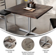 BR 36" SQ Table-30x30 SIL Base