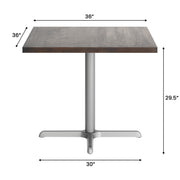 BR 36" SQ Table-30x30 SIL Base