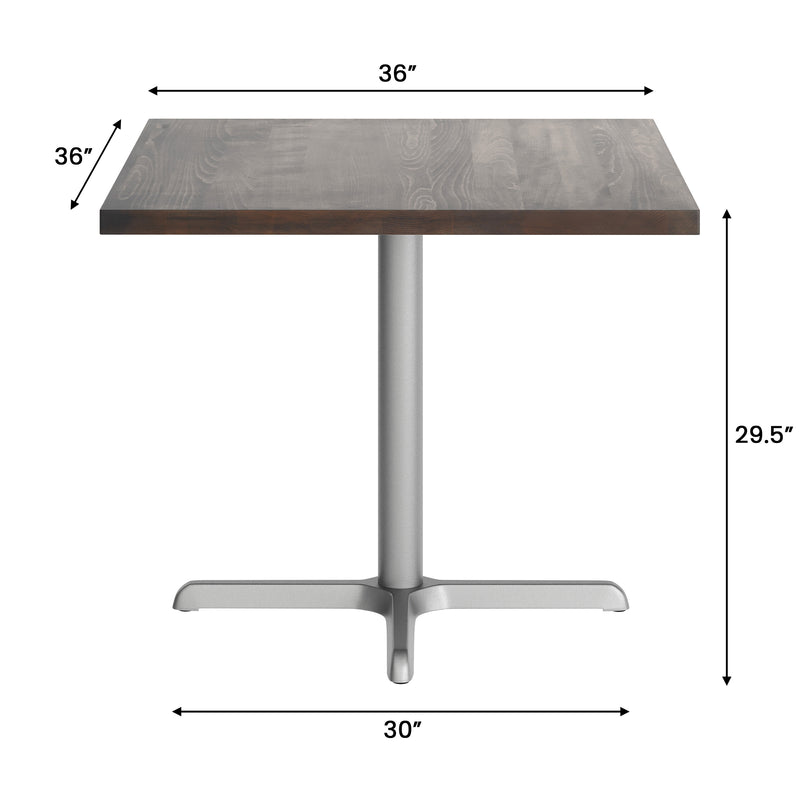 BR 36" SQ Table-30x30 SIL Base