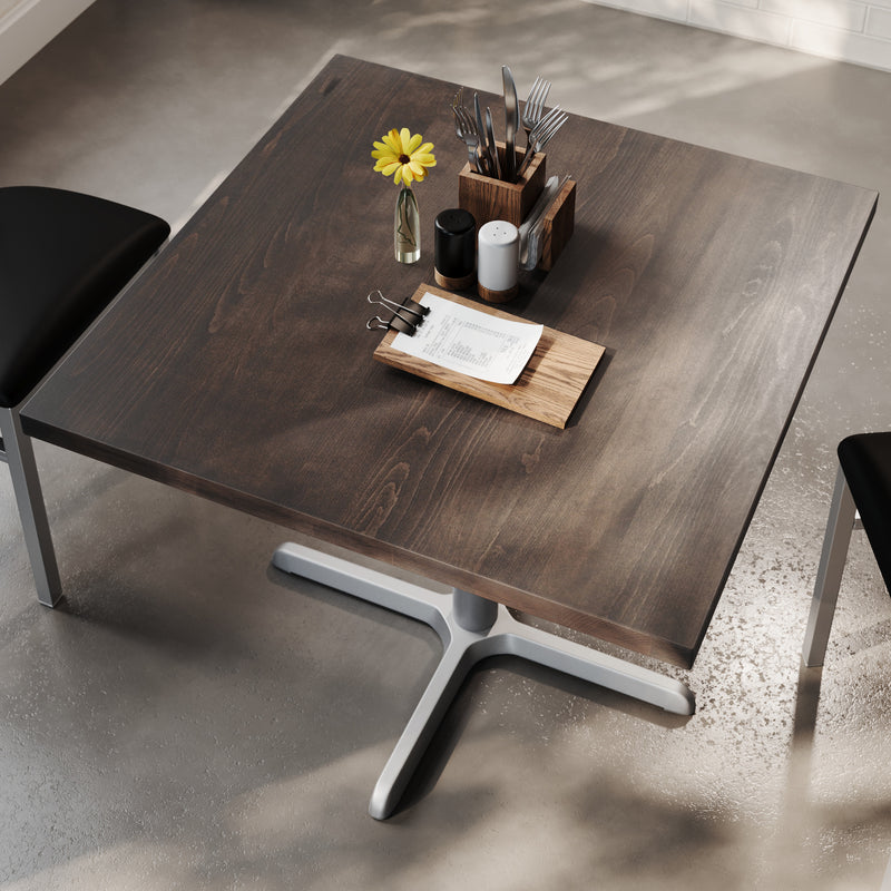 BR 36" SQ Table-30x30 SIL Base