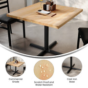 NT 36" SQ Table-30x30 BK Base