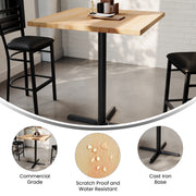 NT 36" SQ Table-30x30 Bar Base