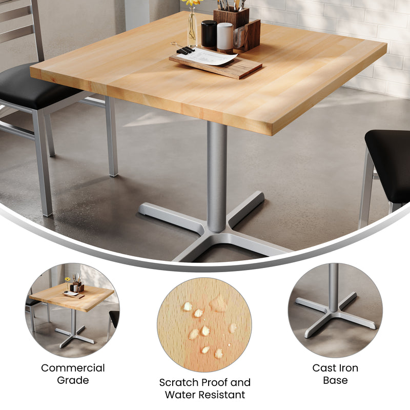 NT 36" SQ Table-30x30 SIL Base