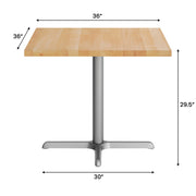 NT 36" SQ Table-30x30 SIL Base