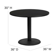 36RD BK Table-Banquet Chair
