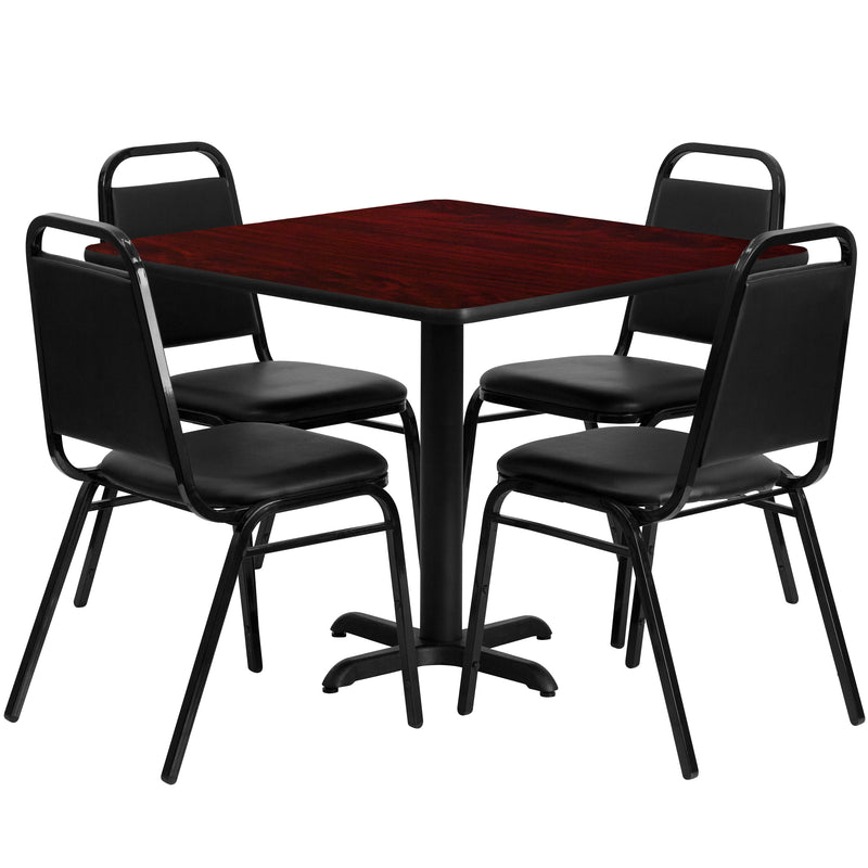 36SQ MA Table-Banquet Chair