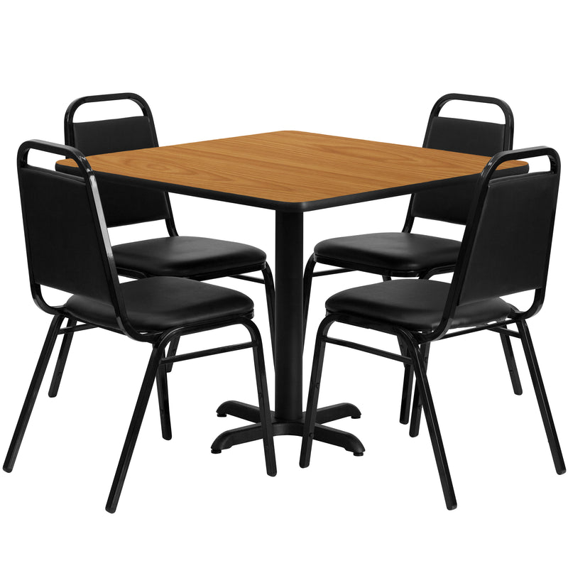 36SQ NA Table-Banquet Chair
