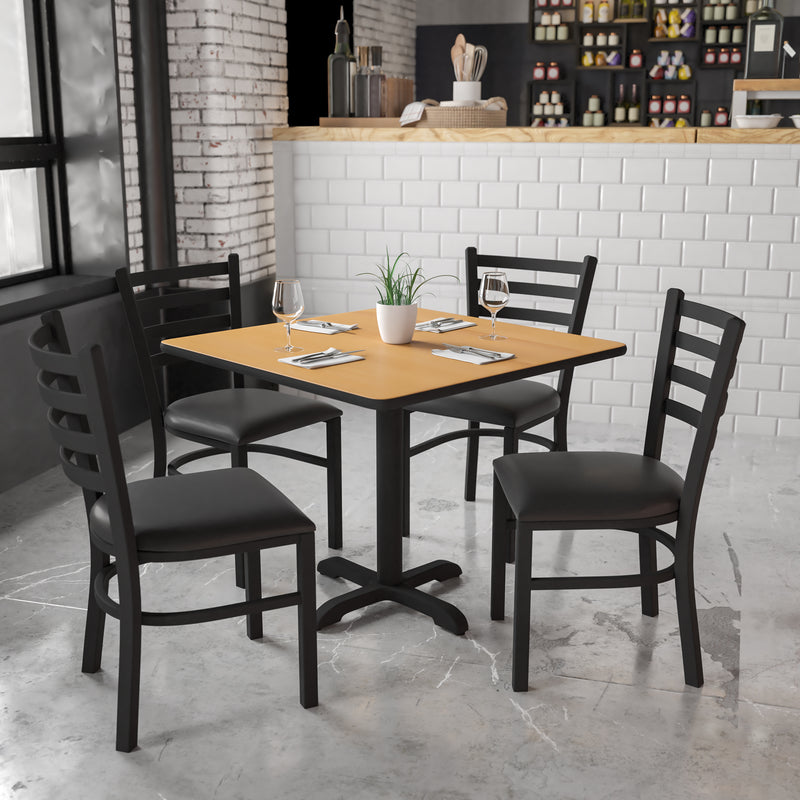 36SQ NA Table-BK VYL Seat