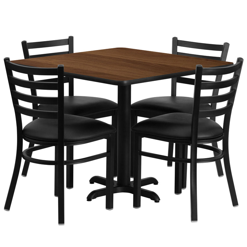 36SQ WA Table-BK VYL Seat