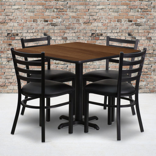 36SQ WA Table-BK VYL Seat