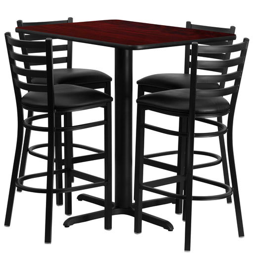 24x42 MA Bar Table-BK VYL Seat