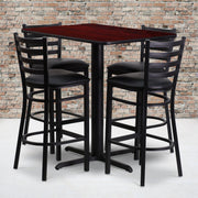 24x42 MA Bar Table-BK VYL Seat