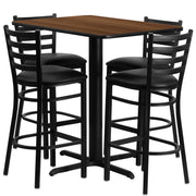 24x42 WA Bar Table-BK VYL Seat