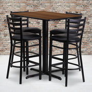 24x42 WA Bar Table-BK VYL Seat