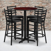30RD MA Bar Table-BK VYL Seat