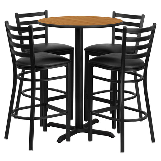 30RD NA Bar Table-BK VYL Seat