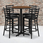 30RD WA Bar Table-BK VYL Seat