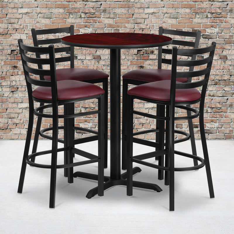30RD MA Bar Table-BG VYL Seat