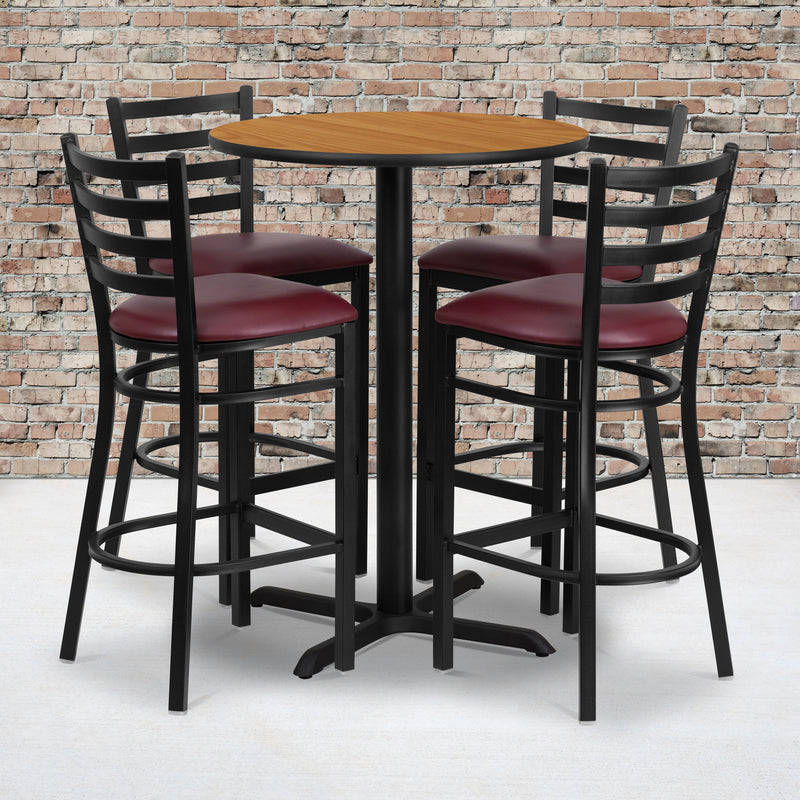 30RD NA Bar Table-BG VYL Seat