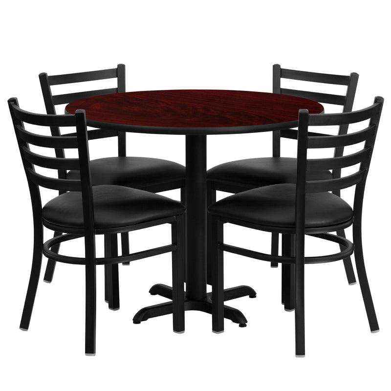 36RD MA Table-BK VYL Seat
