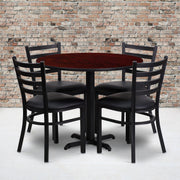 36RD MA Table-BK VYL Seat