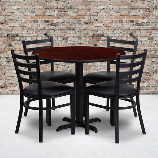 36RD MA Table-BK VYL Seat