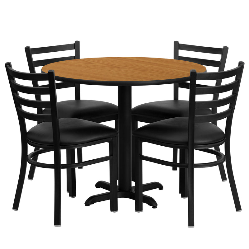 36RD NA Table-BK VYL Seat