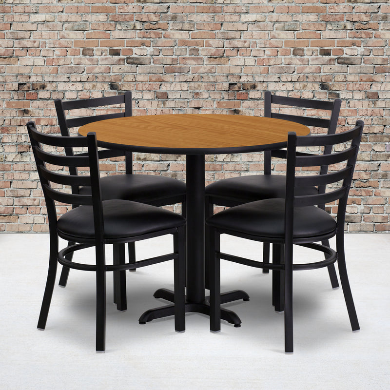 36RD NA Table-BK VYL Seat