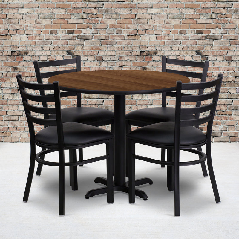 36RD WA Table-BK VYL Seat
