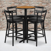 24RD NA Bar Table-BK VYL Seat