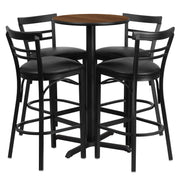 24RD WA Bar Table-BK VYL Seat