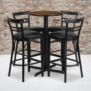 24RD WA Bar Table-BK VYL Seat