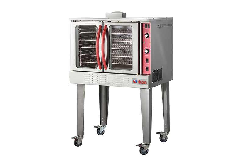 IKON IGCO single deck propane convection oven with glass door window and stainless steel exterior