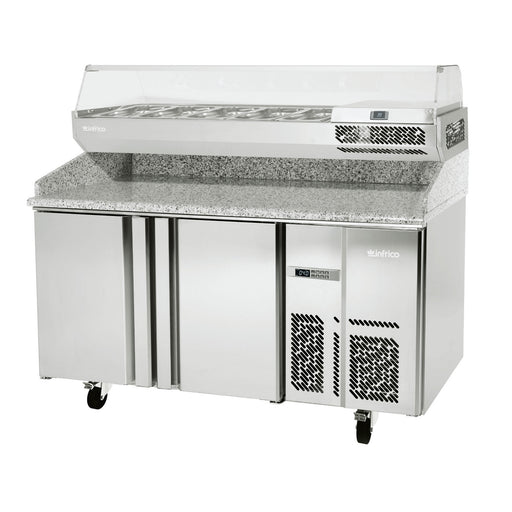 Infrico IRT-MPG1490-COMBO 59 inch Granite Pizza Prep Table