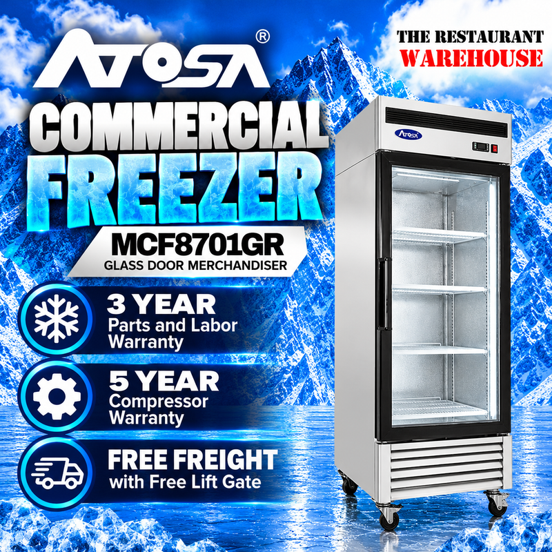 Atosa USA MCF8701GRL 27-Inch Glass One Door Merchandiser Freezer