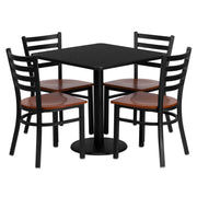 30SQ BK Table-CY WD Seat
