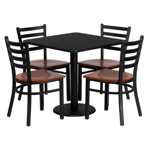 30SQ BK Table-CY WD Seat