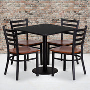 30SQ BK Table-CY WD Seat