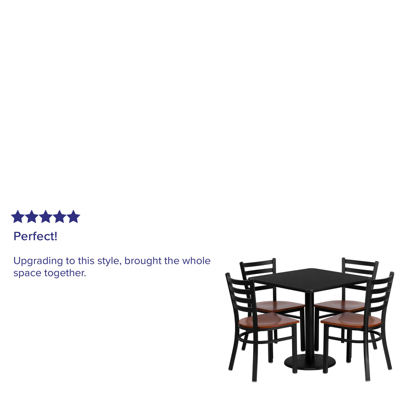 30SQ BK Table-CY WD Seat