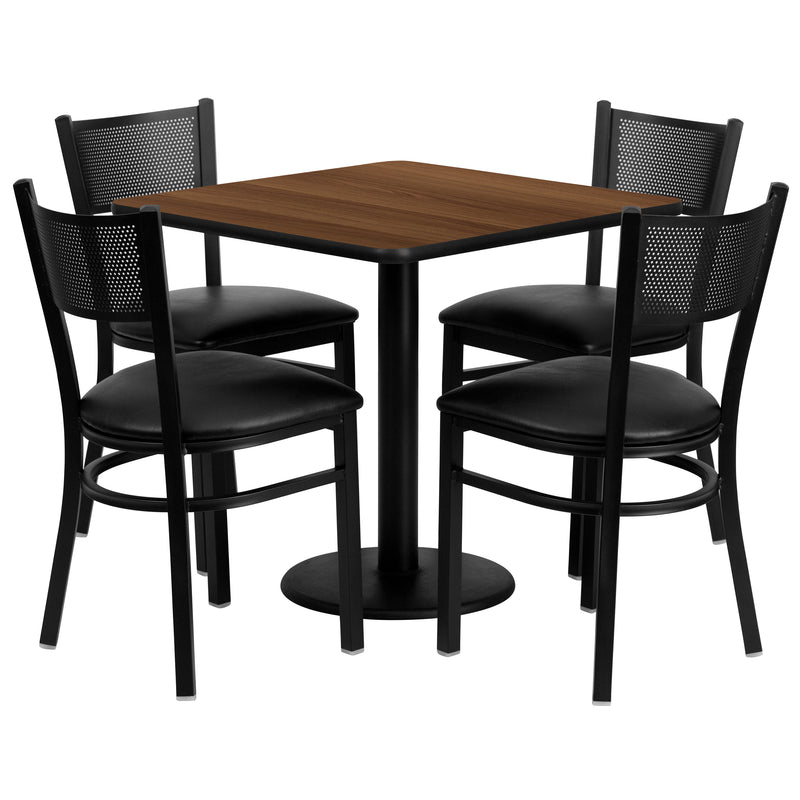 30SQ WA Table-BK VYL Seat