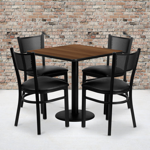 30SQ WA Table-BK VYL Seat