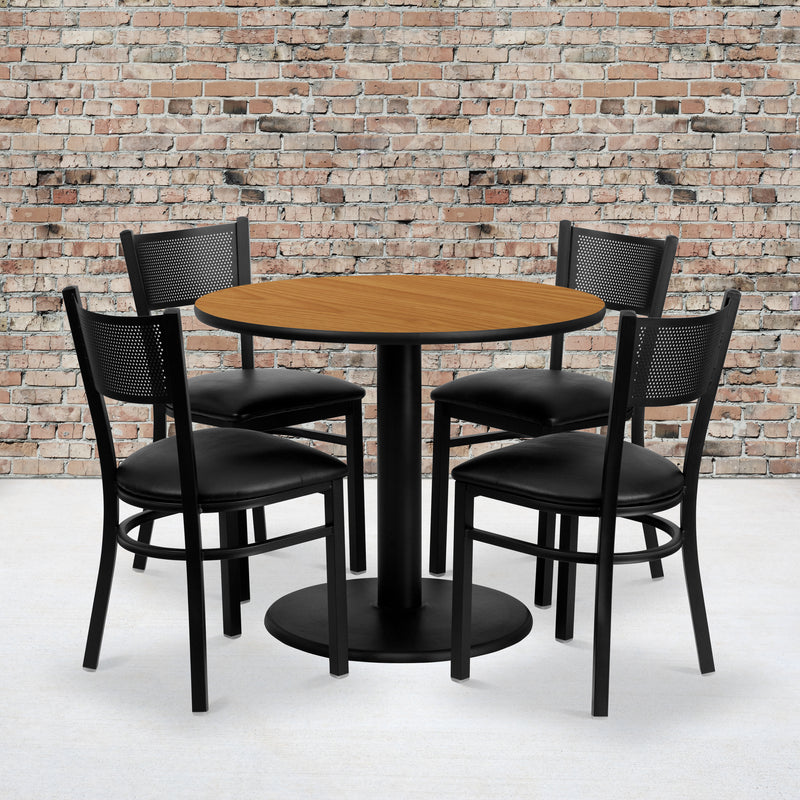 36RD NA Table-BK VYL Seat