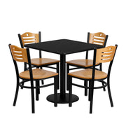 30SQ BK Table-NA WD Seat