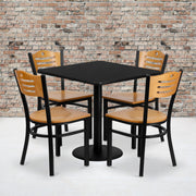 30SQ BK Table-NA WD Seat