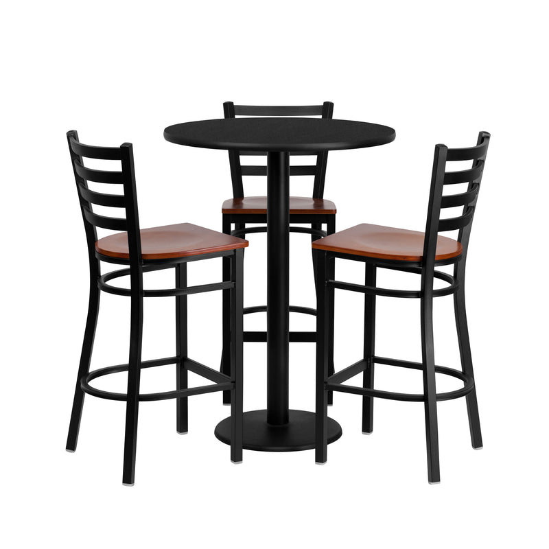 30RD BK Bar Table-CY WD Seat